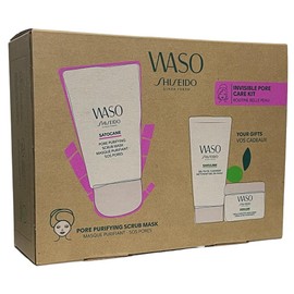 Shiseido Waso Invisible Pore Care 3 Piece Gift Set: Moisturiser 15ml - Cleanser
