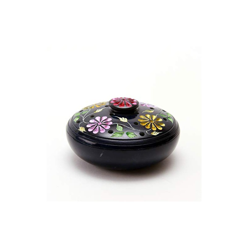 Padma Decorative Ash Catcher, Dish with Lid, Incense Stick Holder,