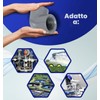 Tubo Gomito PVC U 90° Ø50mm x 1 1/2” Collegamento