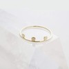 Honeycat Morse Code Tiny Dot Ring in Gold, Rose Gold,