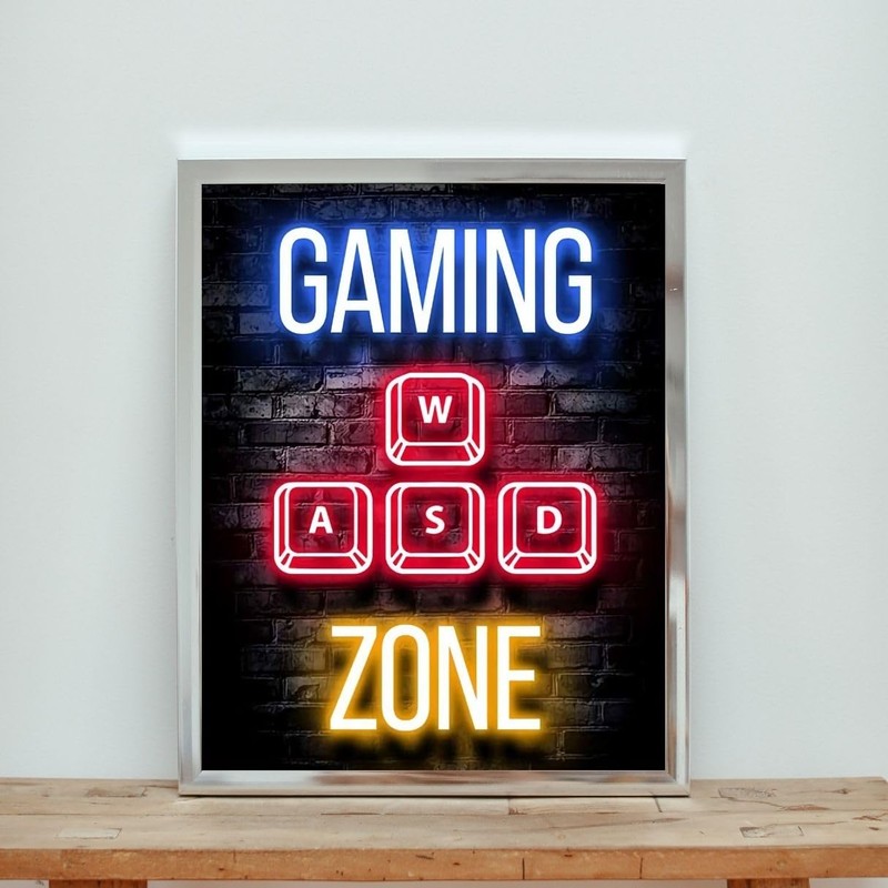 Poster Gamer Wall Decoration - Gamer Poster, Deco Gaming, Wall