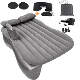 Onirii Inflatable Car Air Mattress Back Seat Bed Thickened Car Camping Air Mattress Bed with Air Pump,53.1"×32.7" Portable Car Travel Mattress,Car Sleeping Mattress Bed for Small Car Universal SUV