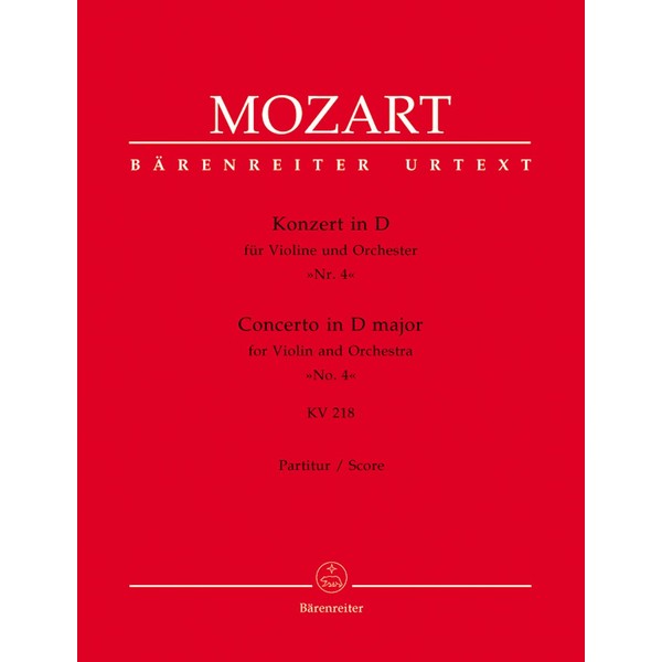 Mozart: Violin Concerto No. 4 in D Major, K. 218