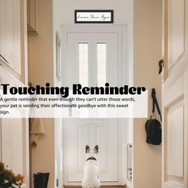 Living Room Wall Decor, Love You Bye Sign Above Door Boho Wall Decor, Framed Wall Art Home Decor, Unique Foyer Decor for Entryway, House Warming Gifts New Home Couple Valentine's Black