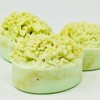 Natural sea sponge soap Handmade, bamboo lemon scented 3 oz