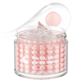 ARCHIDATE Pink Collagen Capsule Cream, Firming & Plumping Anti-Aging Collagen Capsule Cream, Boosts Elasticity, Smooths Fine Lines, Deep Moisturizing for Dry Skin, Lightweight for All Skin Types