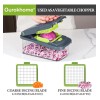 Picadora Manual De Alimentos Con Contenedor Y 8 Cuchillas
