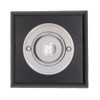 Modern Living Square Wireless Doorbell in Black Ash and Brushed