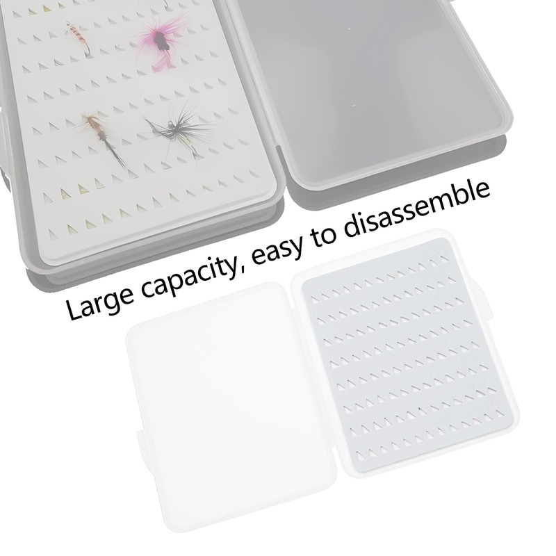 Bait Bait Bait Flies Fishing Lovers Box Clear Lures Lids