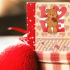 ORIGACH Valentine's Day Teddy Bear Clear Stamps and Cutting Dies