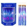 Premium Dripless Hanukkah Candles Thin Tapered Chanukah Candle Set of