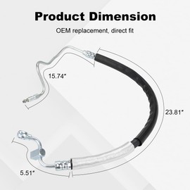 WMPHE Power Steering Pressure Hose Compatible with Nissan Quest 3.5L V6 2004 2005 2006 2007 2008 2009, Replacement for 3402222, 49720CK000