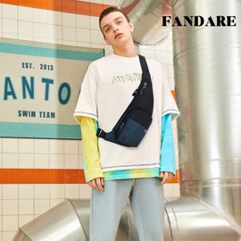 FANDARE Ultralight Sling Bags Outdoor Hiking Daypacks Chest Shoulder Bag Men Crossbody Bags Women Waist Bag Cover Pack Rucksack for Travel Hiking Bicycle Sport Gym Daypacks Small Daypacks Dark Blue