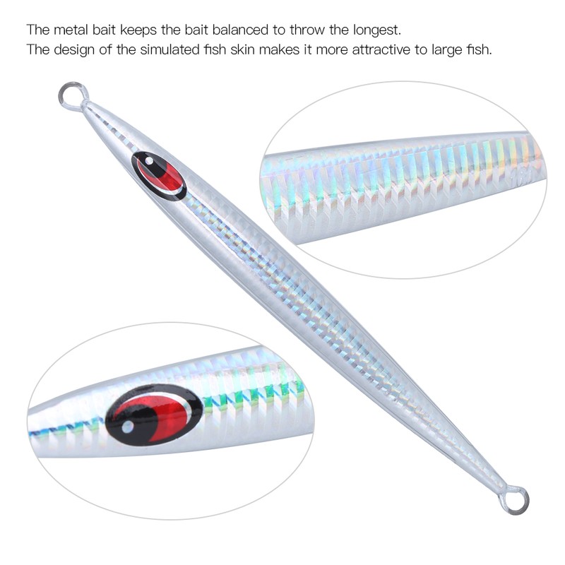 HONOREAL Metal Jig Deep Sea Boat Fishing Fast Sinkers Fish
