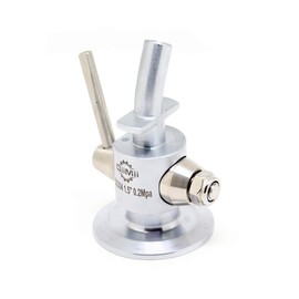 QiiMii Stainless Sampling Valve Beer Sampling Valve SS304 Clamp End 1.5" (1.5 Inch)
