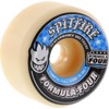 58mm Spitfire Wheels Formula Four Conical Full White w/Blue Skateboard