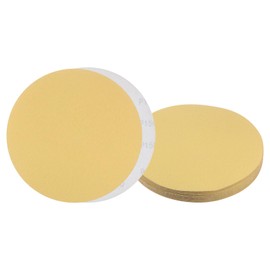 Kozelo 15pcs No Hole Sanding Discs- [ 9 Inch 150 Grit ] Round Hook and Loop Grip Sanding Pads Sheet Sandpaper for Automotive Woodworking Metal Polishing Use| Gold, Aluminum Oxide