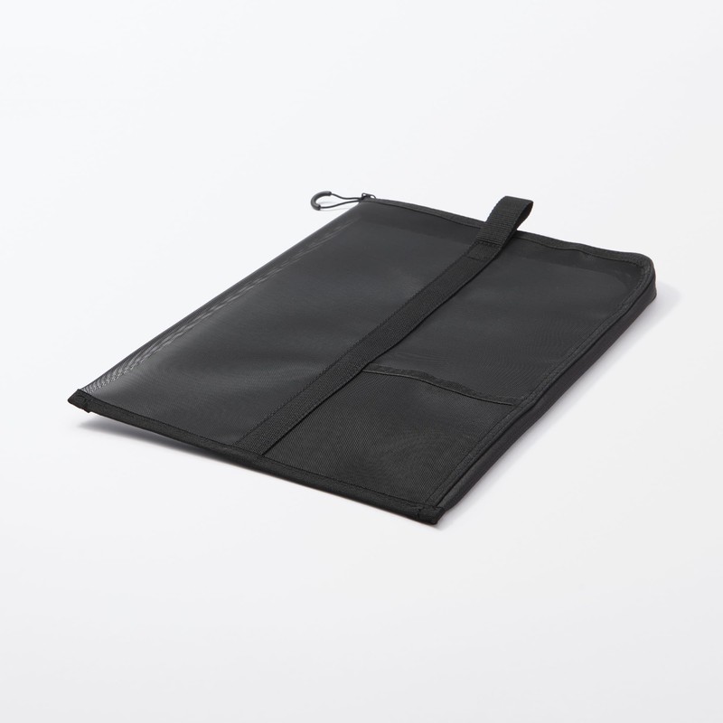 MUJI 84444623 Nylon Mesh Vertical Document Case with Dividers for