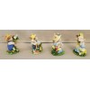 BRAND NEW - SET OF 4 - ARTMARK BUNNY RABBITS