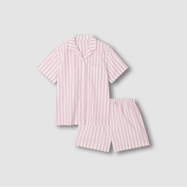 JAJU [JAJU] Women's 60s Cotton 3/4 Sleeve Pajama Set_Light Pink