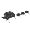 4Pcs Metal Hedgehog Decorative Garden Stakes Cute Animal Hollow Design