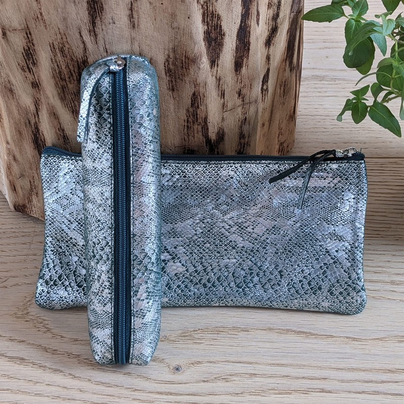 Clairefontaine - Ref 410097C - Céleste' Leather Slim Pencil Case