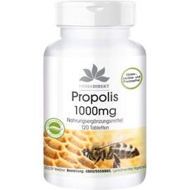 Propolis 1000 mg - High Dose - 120 Tablets - with 3% Galangin