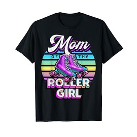 Mom of Roller Girl Roller Skating Birthday Matching Family T-Shirt