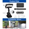 SUNOHE Clip on Solar Motion Sensor Lights Outdoor Waterproof with