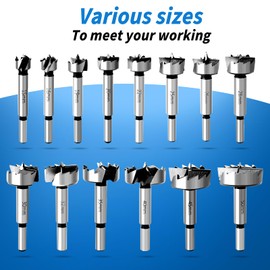 Forstner Drill Bit 50 mm Flat Wing Drill Multi-tooth Wood Drill High Quality Alloys Wood Drill with Round Shank for Drilling in Wood, Plastic, Plywood