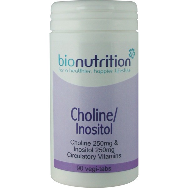 Bio Nutrition Choline 250mg / Inositol 250mg : Sleep, Mood and Memory Supplements : 90 vegi-tabs