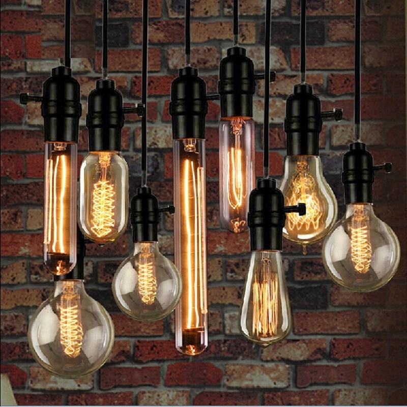 CTKcom A19 Vintage Edison Bulbs,E26 120V 40W Amber Warm Dimmable