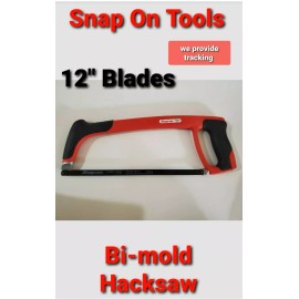 Snap-on Snap On Tools Bi-Mold Hacksaw Red+ includes 1 blade Silver Soft Grip NEW!!!