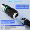 Lonlonty M12 8 Pin A Code to RJ45 Adapter Cat6a