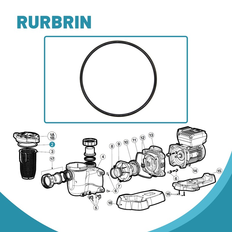 (1 PC) SPX0714L Cover O-Ring for Hayward Vari-Flo XL Valve