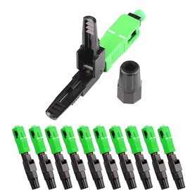 LIAYTRSS 10 x Fast Fibre Optic SC/APC IEC Connection for Singlemode Fibre Optic Connections and FC Interface Connections