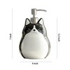 CHOOLD Ceramic Black Cat Soap Dispenser with Plastic Pump, Refillable