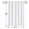 Lameirose 3 in 1 Shower Curtain Set, 72x84 White Shower