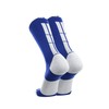 TCK Baseline 3.0 Athletic Crew Socks (Royal/White, X-Large) - Royal/White,X-Large