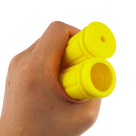 Kasteco 2 Pairs Bicycle Handle Bar Grips Mushroom Grips for BMX/Road Mountain Bikes (Yellow)