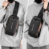 Peicees Mens Crossbody Bag Man Bags Mens Purse Anti-theft Leather