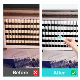 18pcs Ice Maker Cleaning Brush Set, Ice Machine Cleaning Brushes for Tight Spaces includes 16 Crevice Cleaning Brushes and 2 Drain Pipe Brushes Detail Tiny Cleaners Brush Tools for Household Use