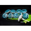 10 x Mixed Retro Flower Ceramic Knobs, Door Knobs, Cupboard