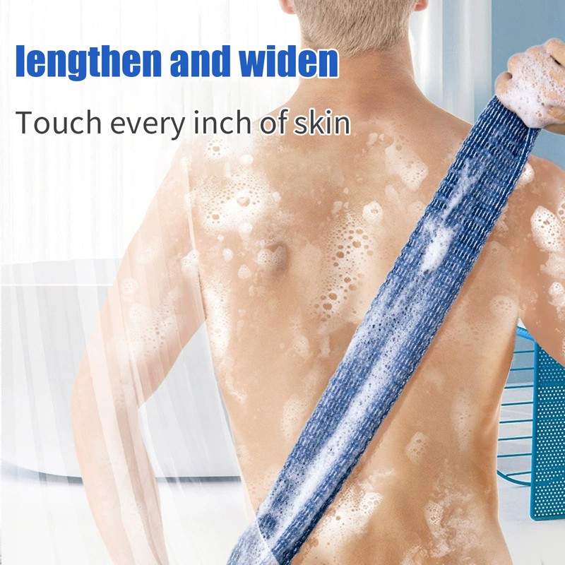 African Knotted Net Sponge with Knots, Durable Nylon Bath Exfoliating