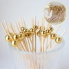 TopHomer 200 Pcs Cocktail Picks, Bamboo Fruit Sticks Multiuse Food