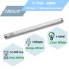 Flyercatch 2Pack F15W-T8-CW Cool White 15 Watt Fluorescent Bulb,18 inch