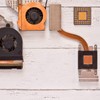 sourcing map Flat IC Chipset Thermal Copper Heatsink for CPU
