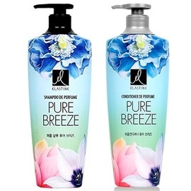 Elastine Perfumed Pure Breeze Shampoo & Conditioner Set | 600ml x 2 | Long-Lasting Floral Fragrance | Silky Hair Care for Women & Men | K-Beauty Hair Treatment
