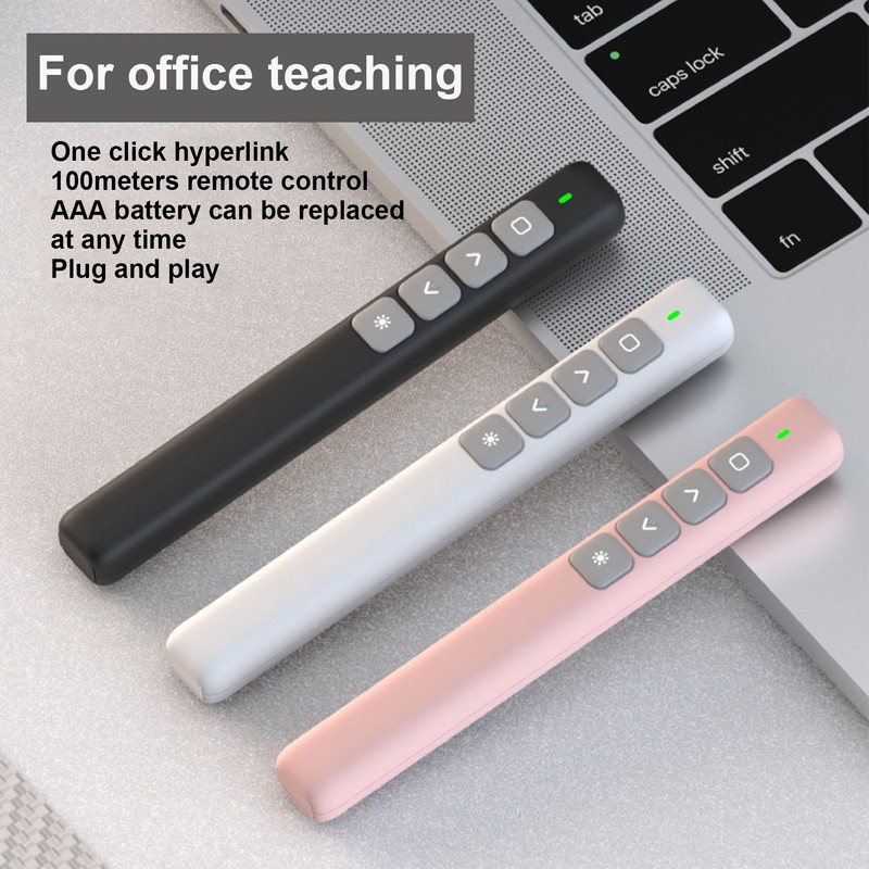 Presentation Clicker Integrated Magnetic Design Ergonomic Stable Remote Control Page