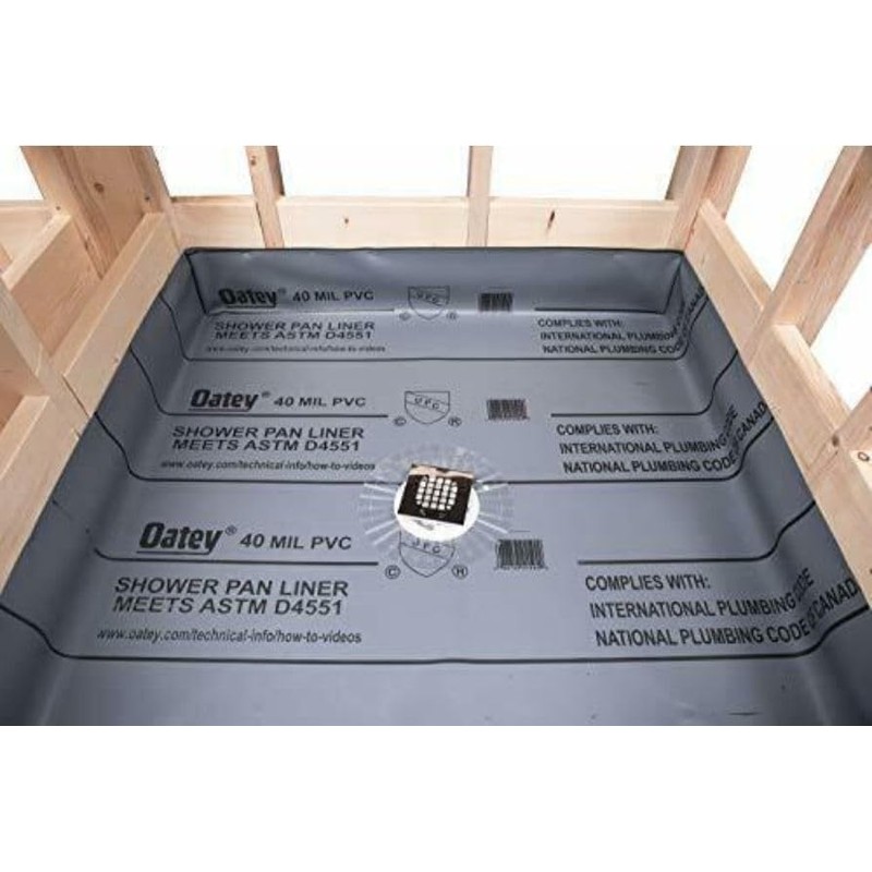 SHOWER PAN LINER 5x7 Grey Made in US (LIMITED EDITION)